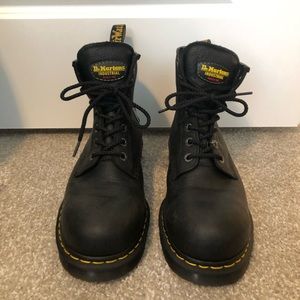 Dr Martens steel toe work boots